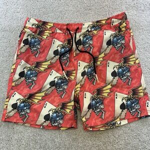Lost Enterprises Highline Boardshorts Size XL Y2K Surf 2000s Skulls